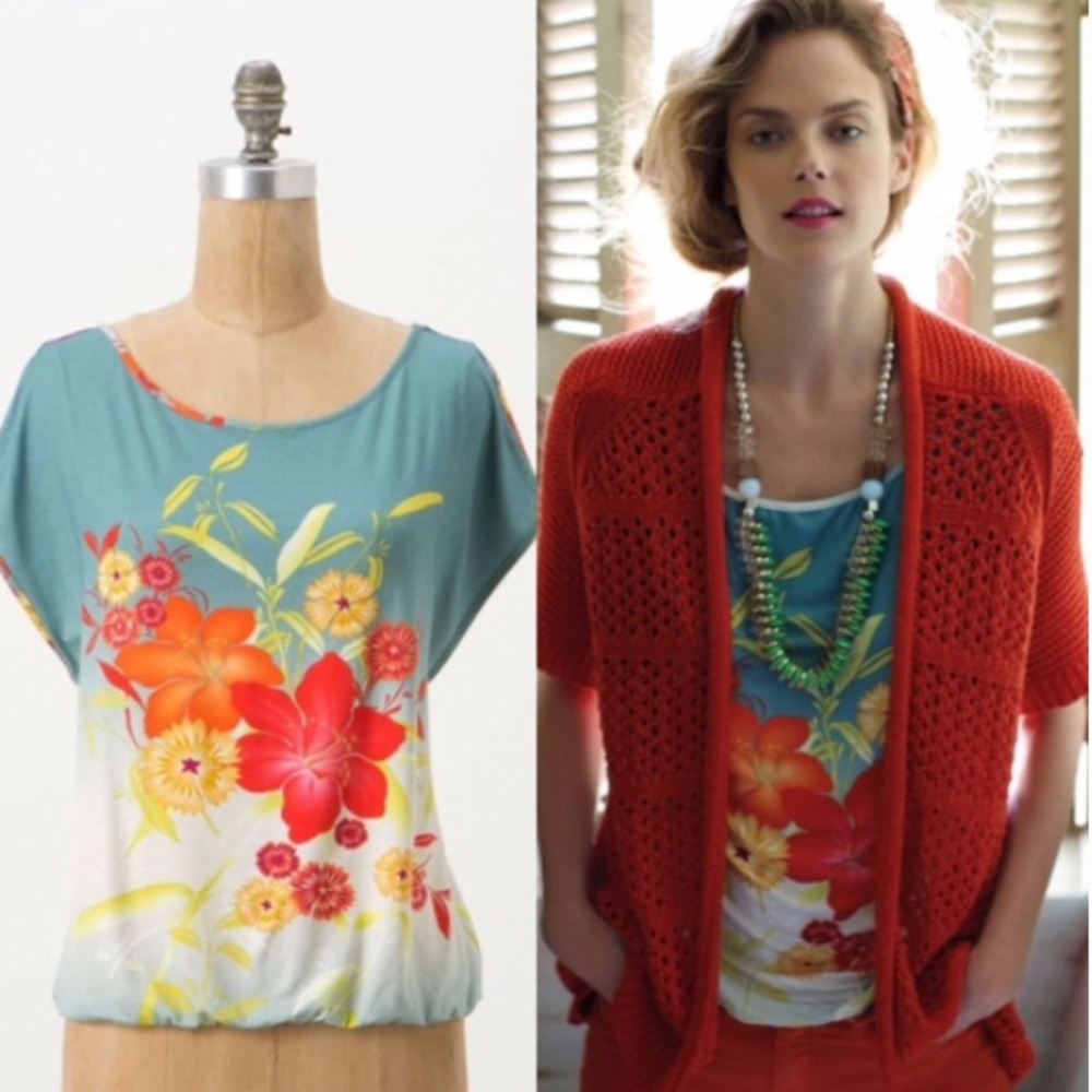 Anthropologie Weston Wear Attila Floral Tee